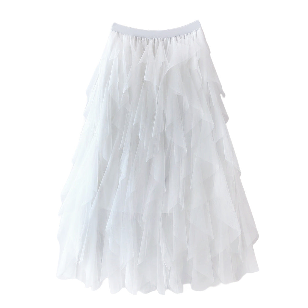 Layered tulle skirt for women
