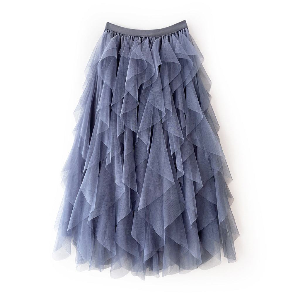 Layered tulle skirt for women