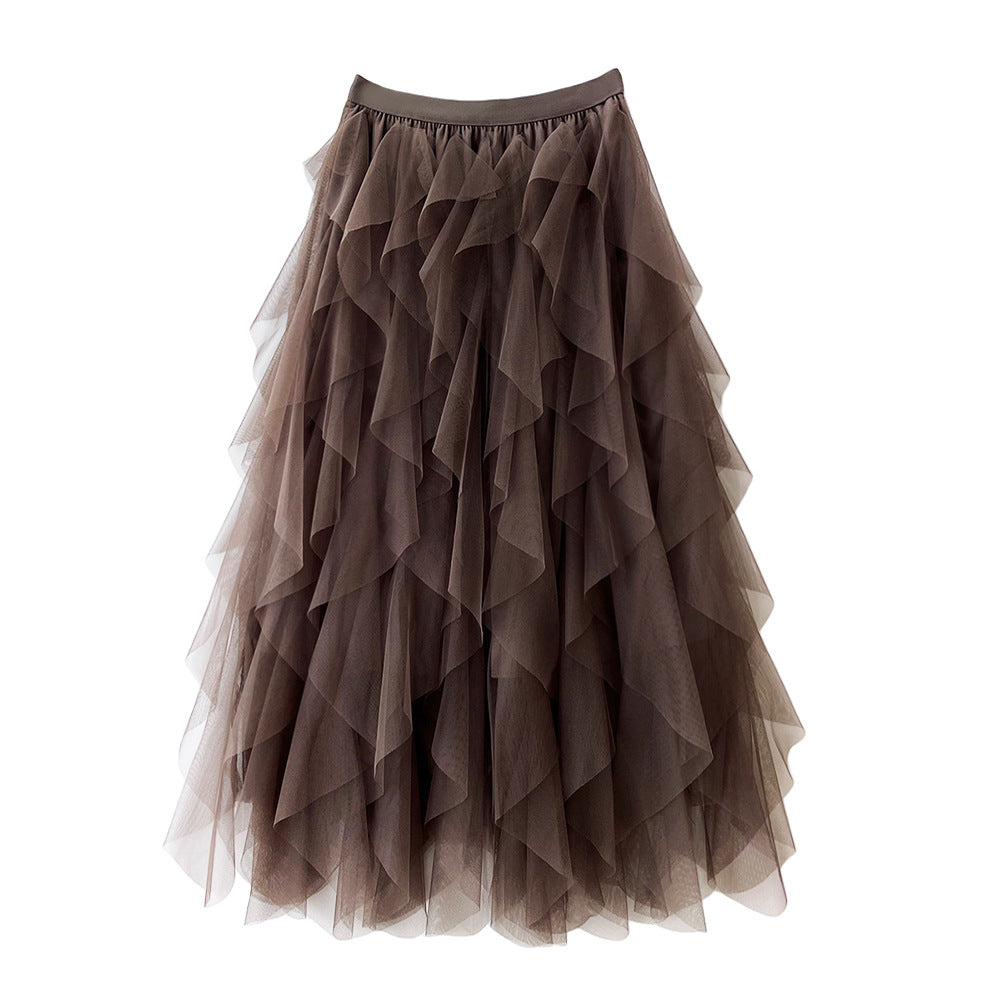 Layered tulle skirt for women