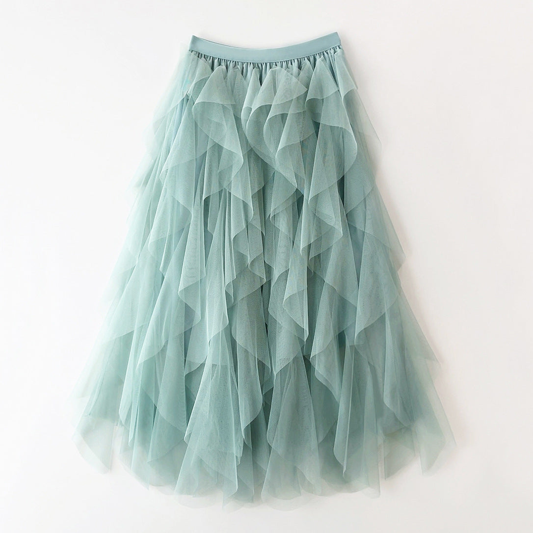 Layered tulle skirt for women
