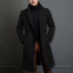 Męski Klasyczny Płaszcz Zimowy - Elegancki i Funkcjonalny 5