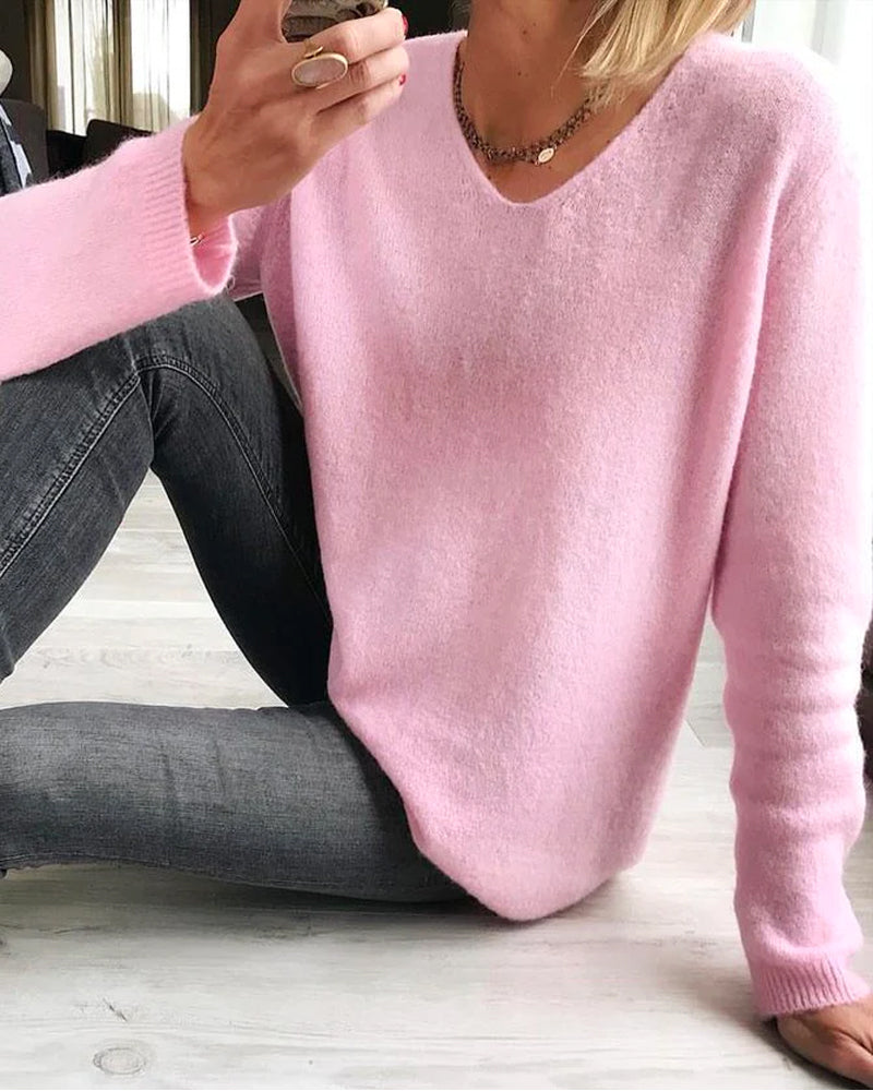 Męski Sweter z Długim Rękawem w Stylu Casual 0