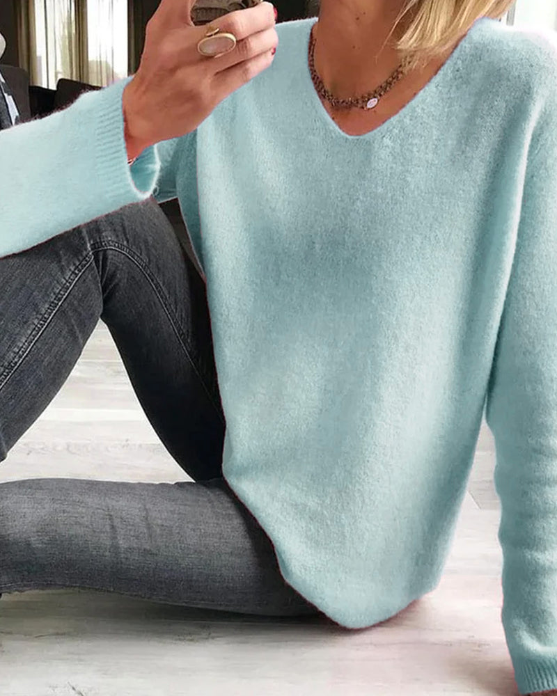 Męski Sweter z Długim Rękawem w Stylu Casual 2