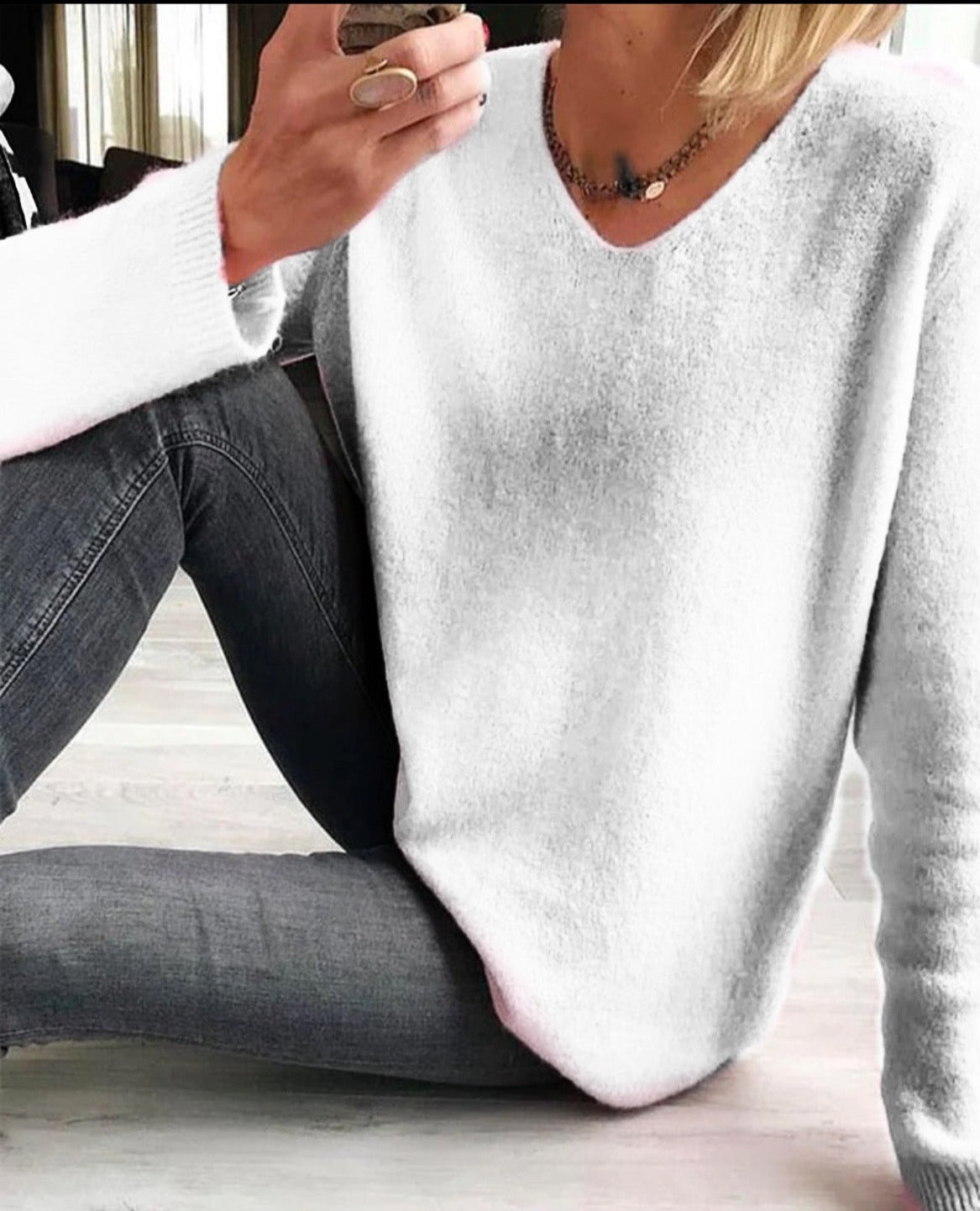 Męski Sweter z Długim Rękawem w Stylu Casual 6