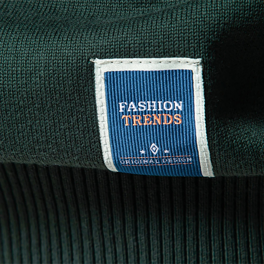 Męski Sweter z Kwartowym Zamkiem - Stylowy i Komfortowy 4