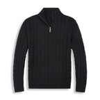 Męski Sweter z Pół-Zipem w Stylu Old Money 7