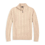 Męski Sweter z Pół-Zipem w Stylu Old Money 8