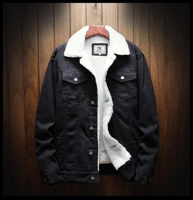 Modern denim jacket for men made of high-quality denim