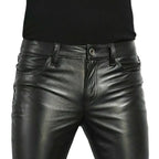 Fashionable Men's PU Leather Skirt Pants