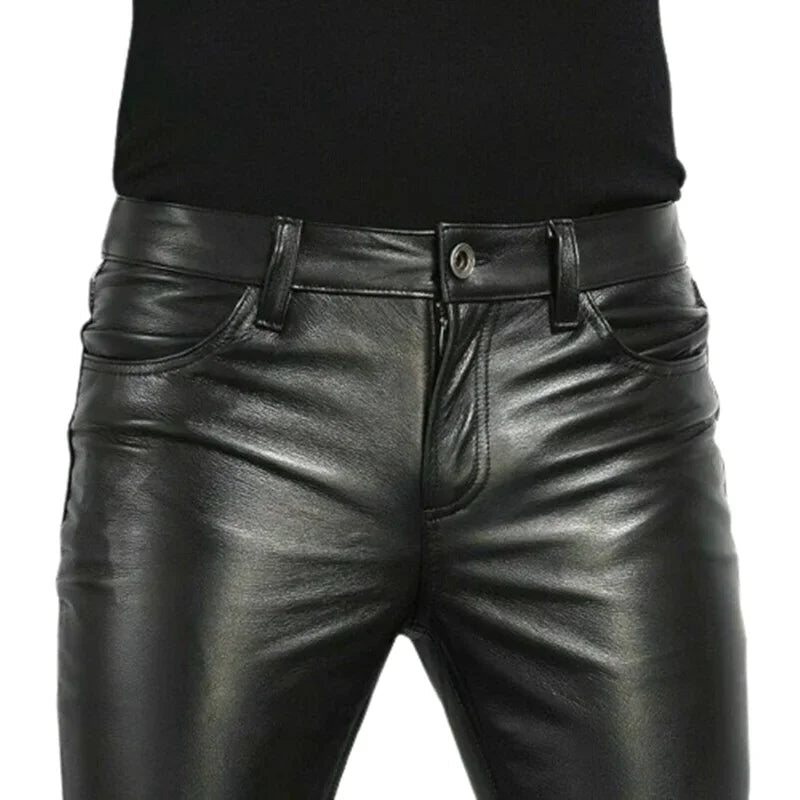 Fashionable Men's PU Leather Skirt Pants