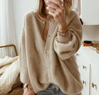 Oversized Strickjacke Damen mit Knoten für Lässigen Look 3