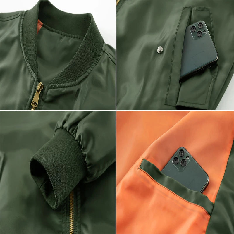 Retro MA-1 Bomber Jacket for Unisex