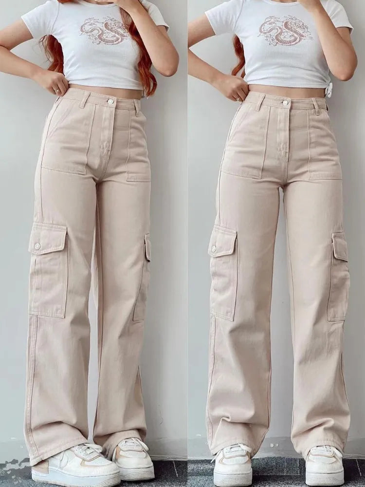 Stylische Damen Cargohose mit Taschen und Bequemer Passform