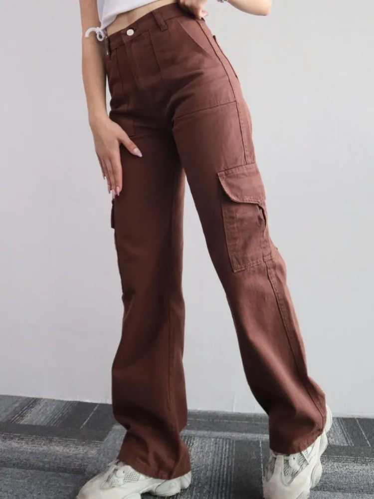 Stylische Damen Cargohose mit Taschen und Bequemer Passform