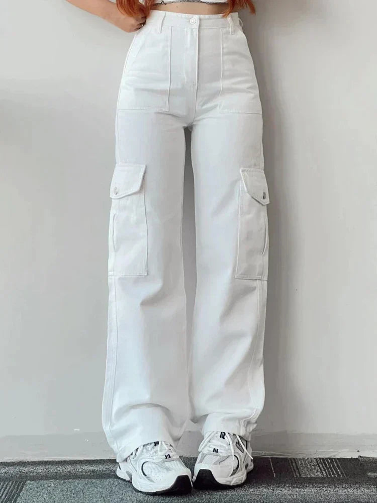 Stylische Damen Cargohose mit Taschen und Bequemer Passform