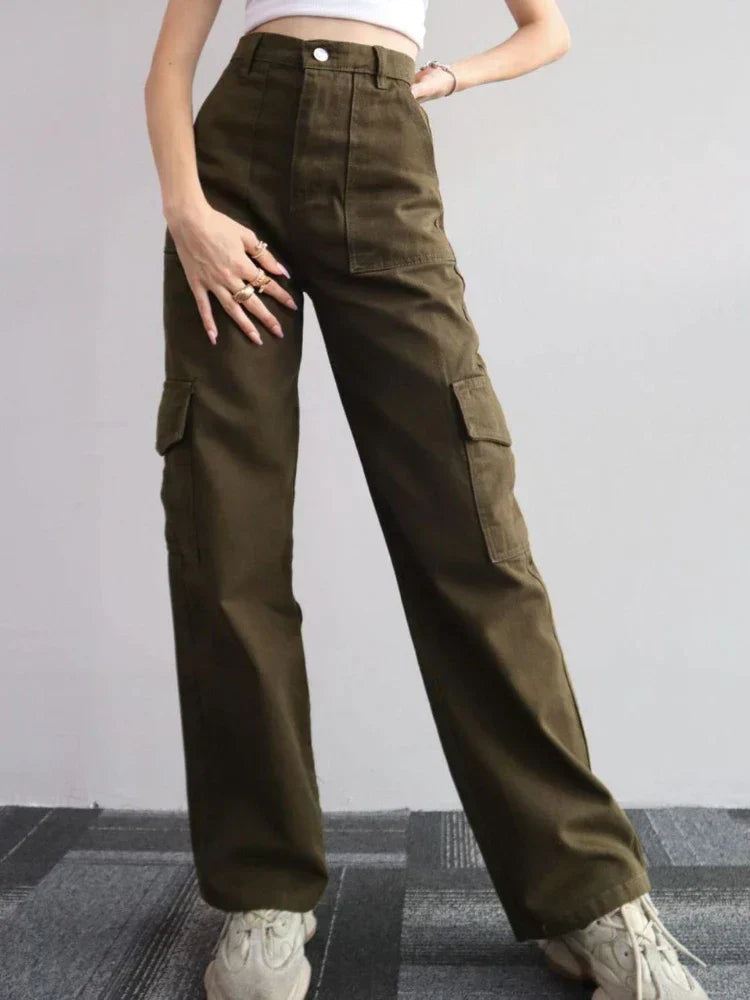 Stylische Damen Cargohose mit Taschen und Bequemer Passform