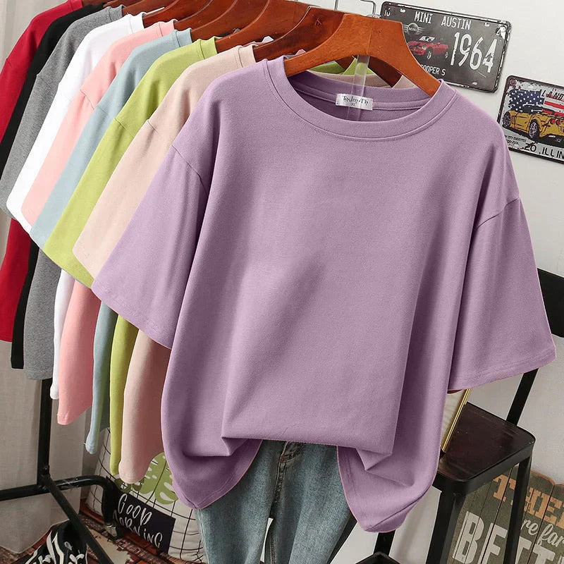 Plus Size Cotton T-Shirt for Women