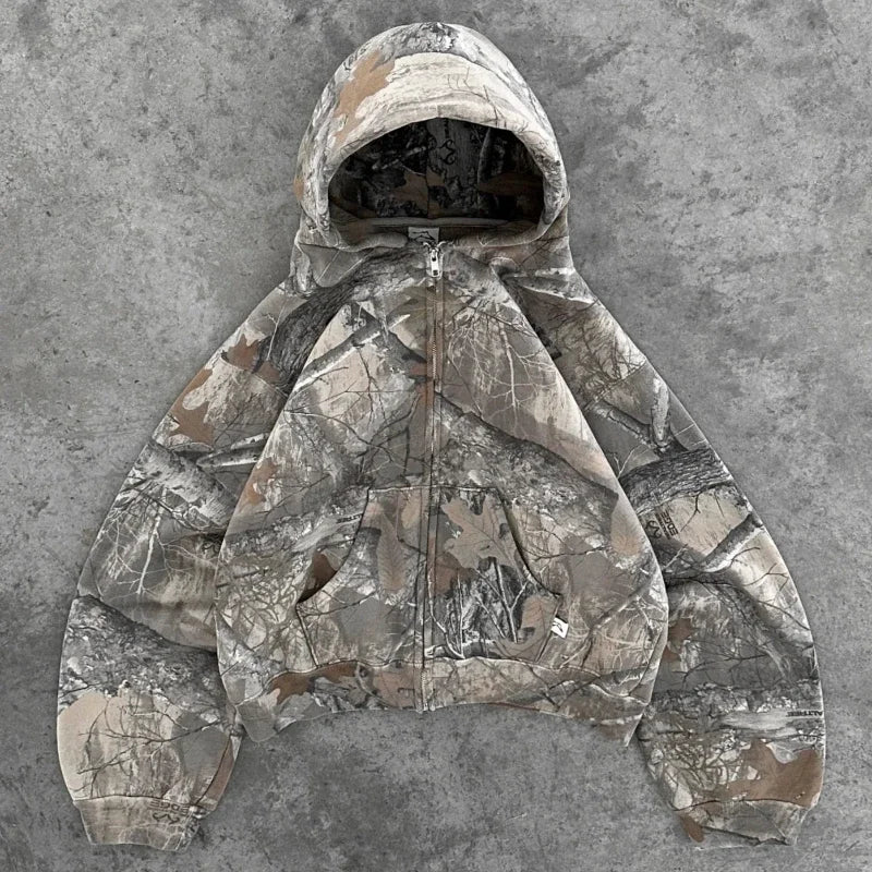 Unisex Hoodie mit Camouflage-Muster 0