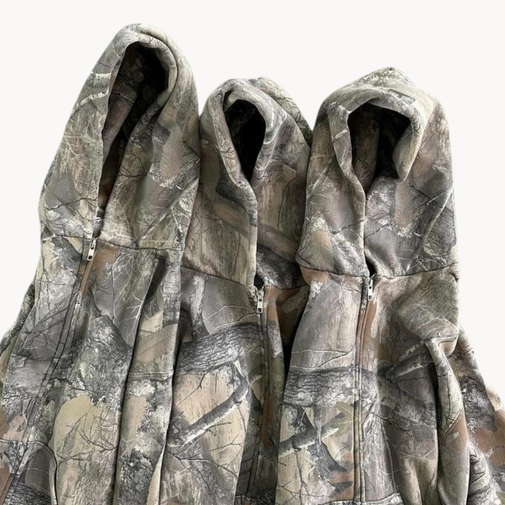 Unisex Hoodie mit Übergröße und Tarnmuster 2