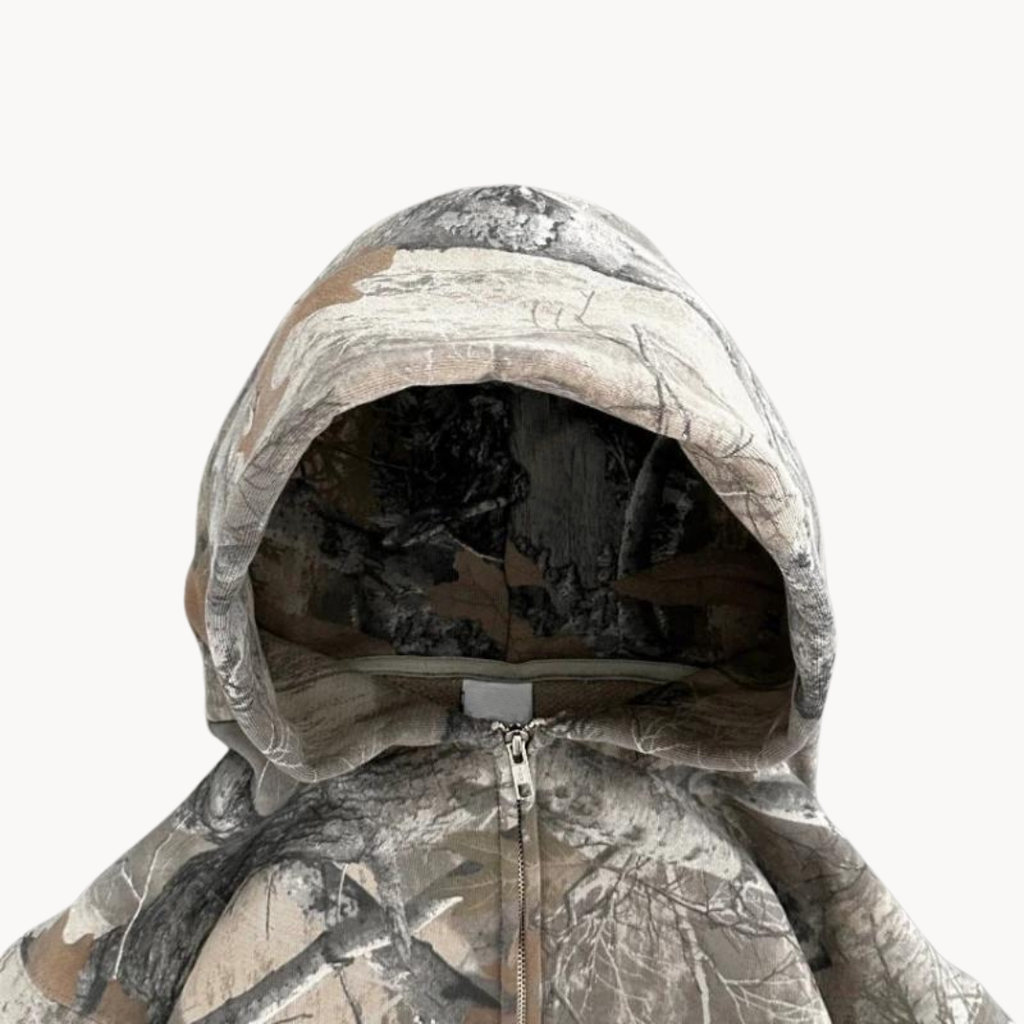 Unisex Hoodie mit Übergröße und Tarnmuster 3