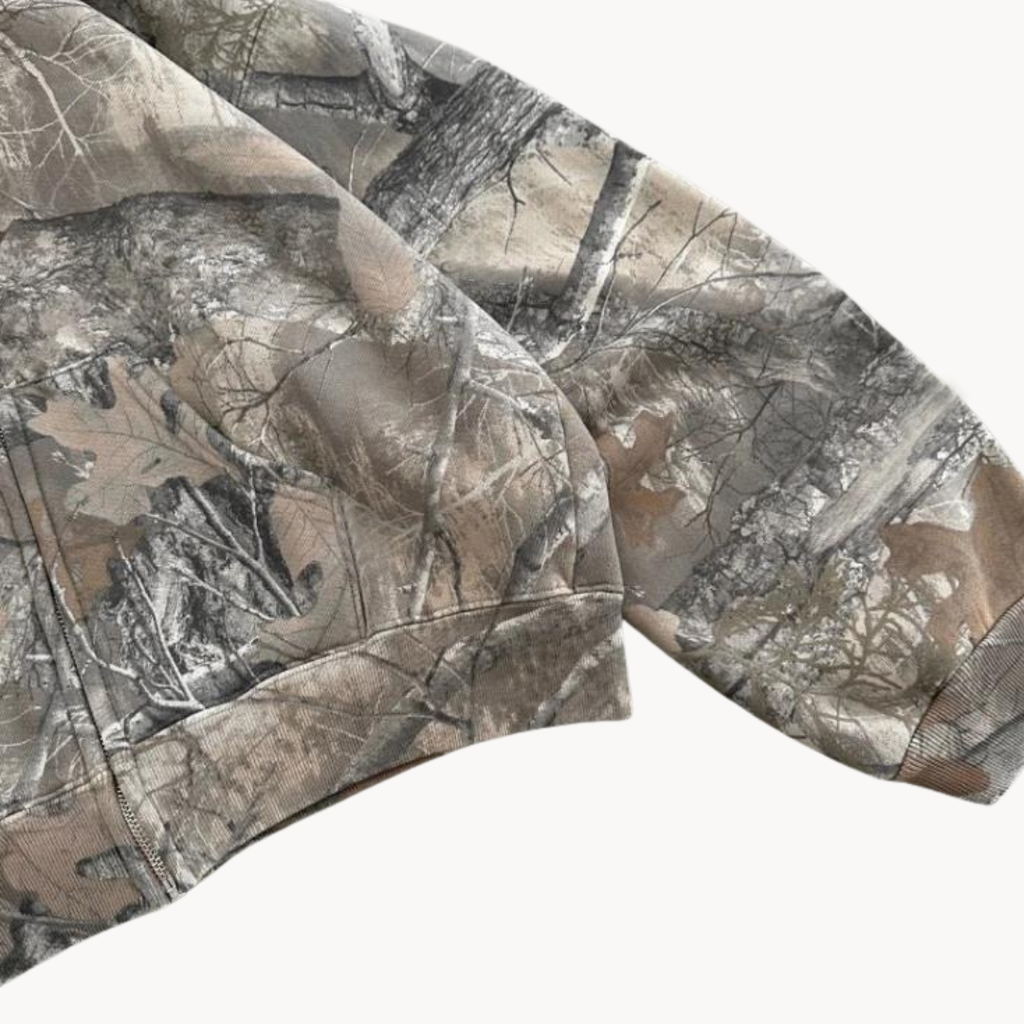 Unisex Hoodie mit Übergröße und Tarnmuster 4