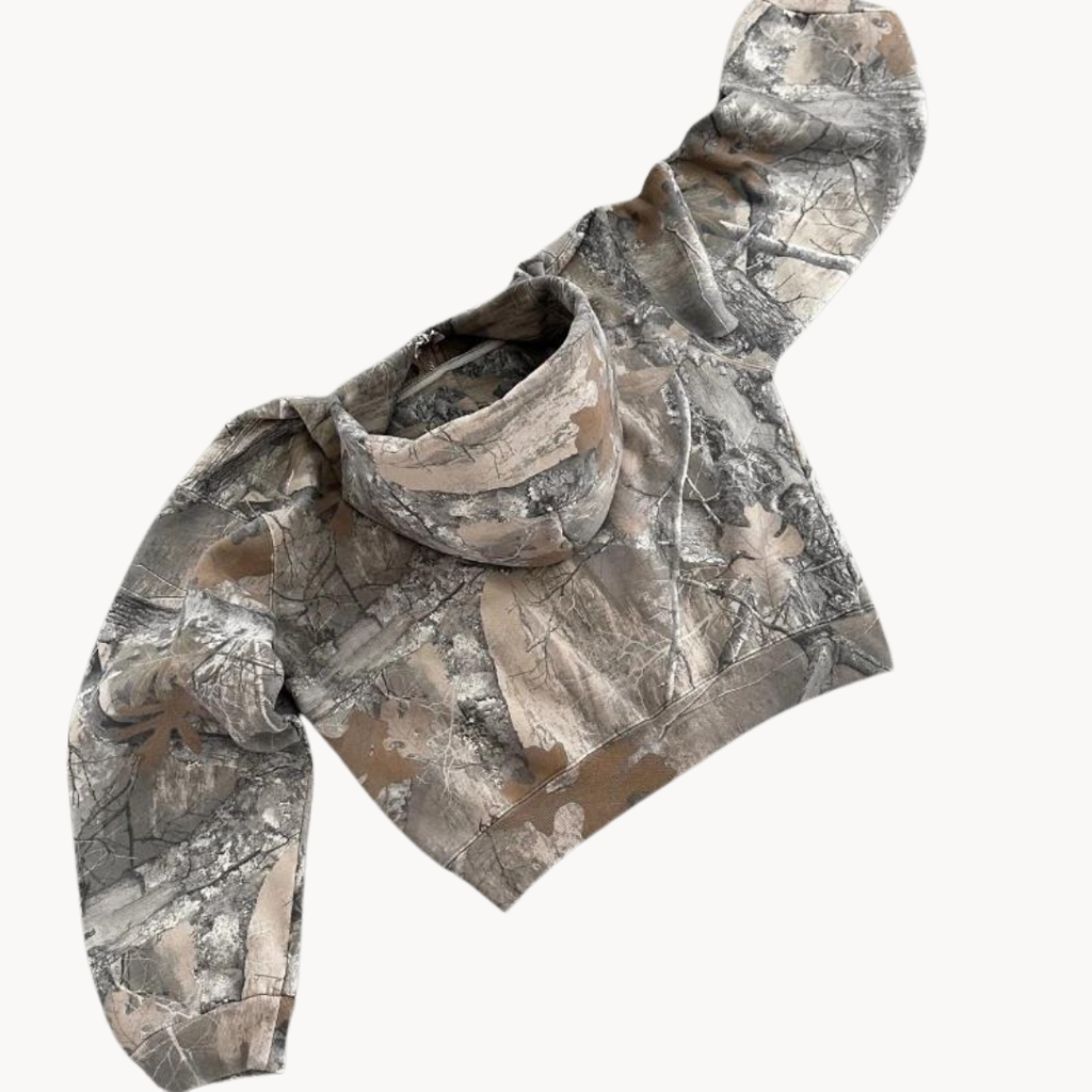 Unisex Hoodie mit Übergröße und Tarnmuster 5