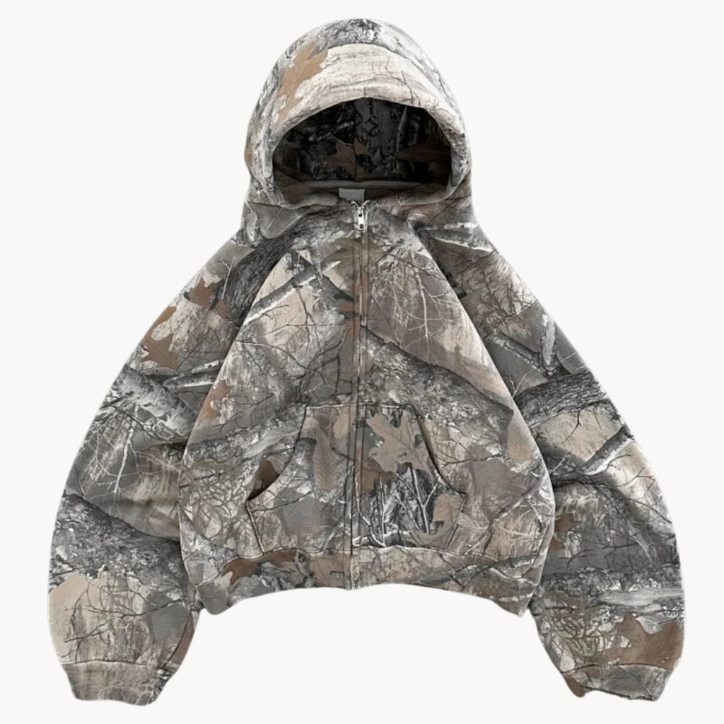 Unisex Hoodie mit Übergröße und Tarnmuster 6
