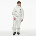 Waterproof ski suit for adults with insulating warmth and breathable material