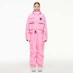 Waterproof ski suit for adults with insulating warmth and breathable material