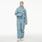 Waterproof ski suit for adults with insulating warmth and breathable material