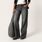 Weite Bein Denim-Jeans für Damen